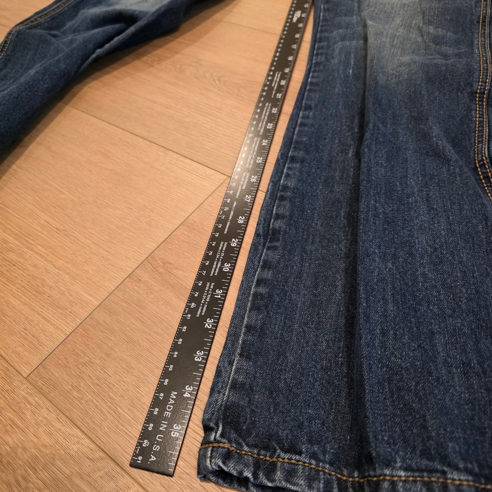 Wrangler Retro Relaxed Bootcut Jeans Medium Wash Blue Denim WLT20DS 35x36 Mens - Picture 7 of 10